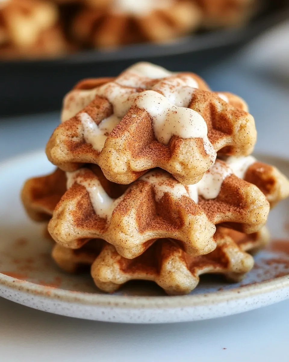 Delicious Snickerdoodle Waffle Cookies shot