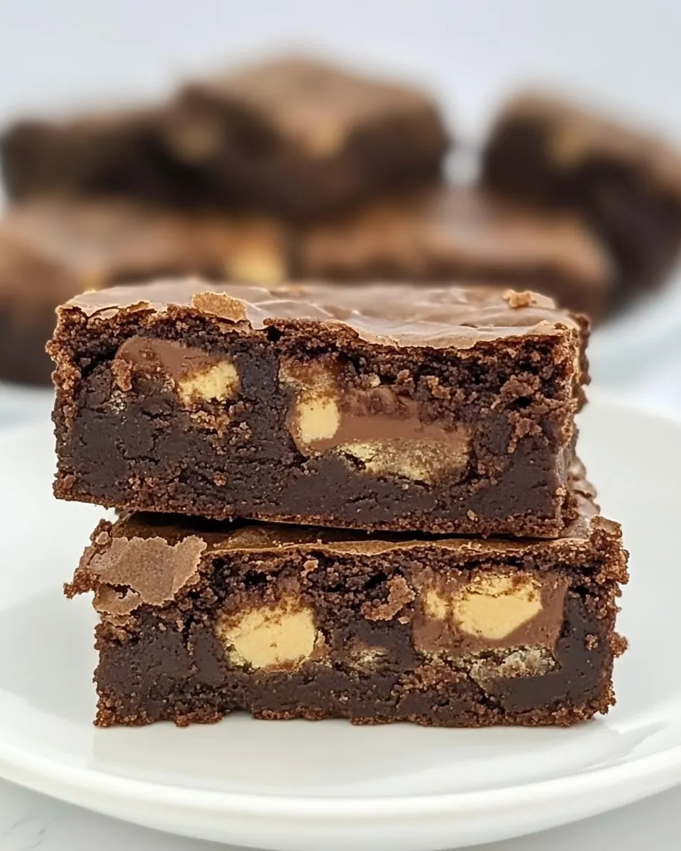 Easy Snickers Brownies recipe photo