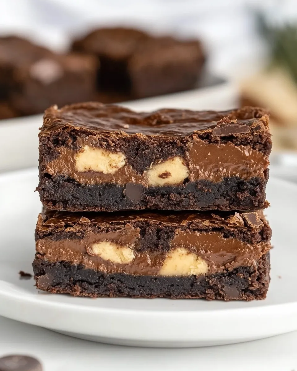 Tasty Snickers Brownies shot