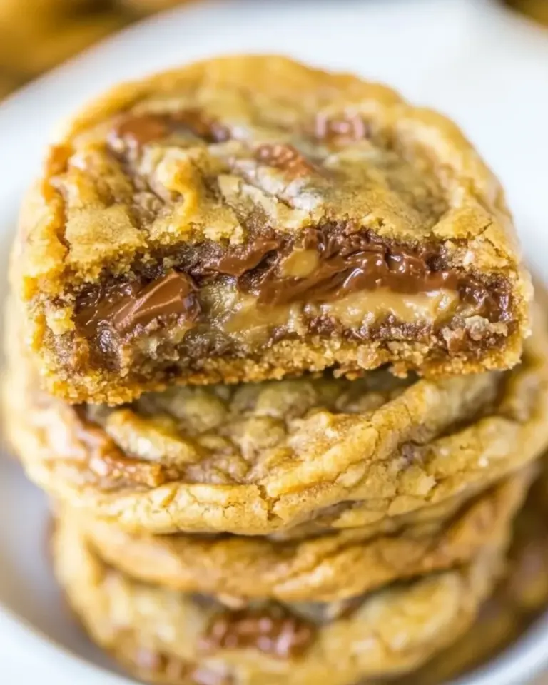Homemade Soft and Chewy Toffee and Milk Chocolate Peanut Butter Cookies photo