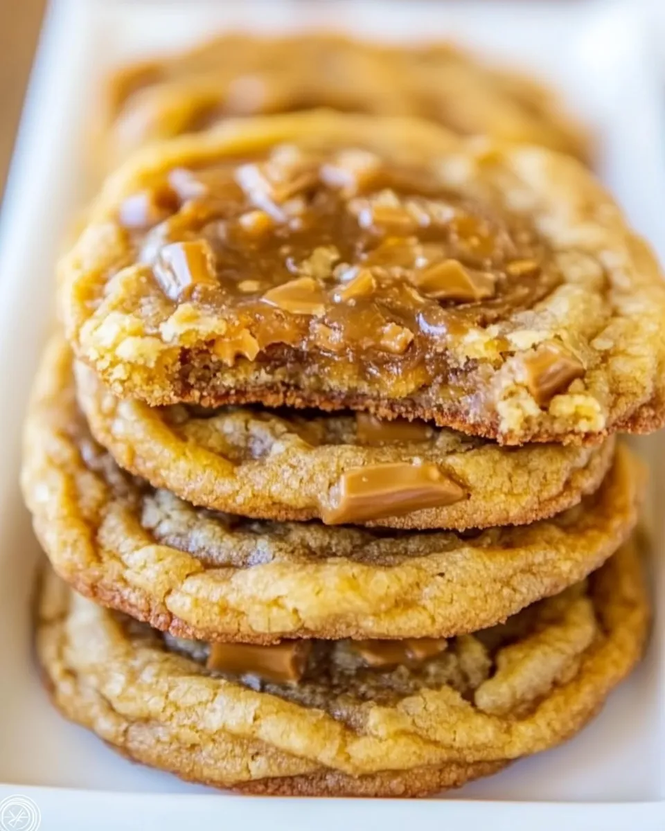 Classic Soft and Chewy Toffee and Milk Chocolate Peanut Butter Cookies image