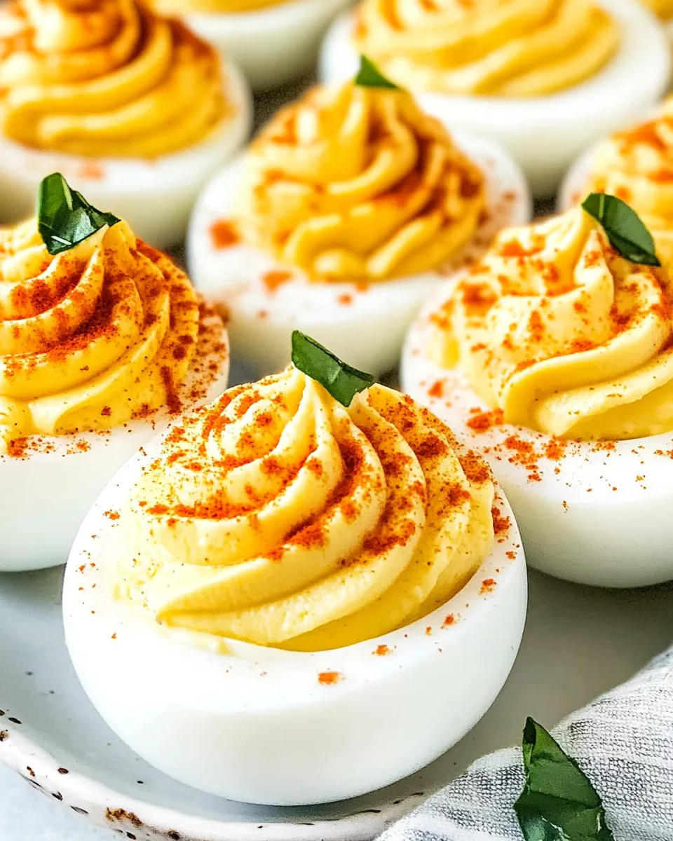 Delicious Southern Deviled Eggs shot