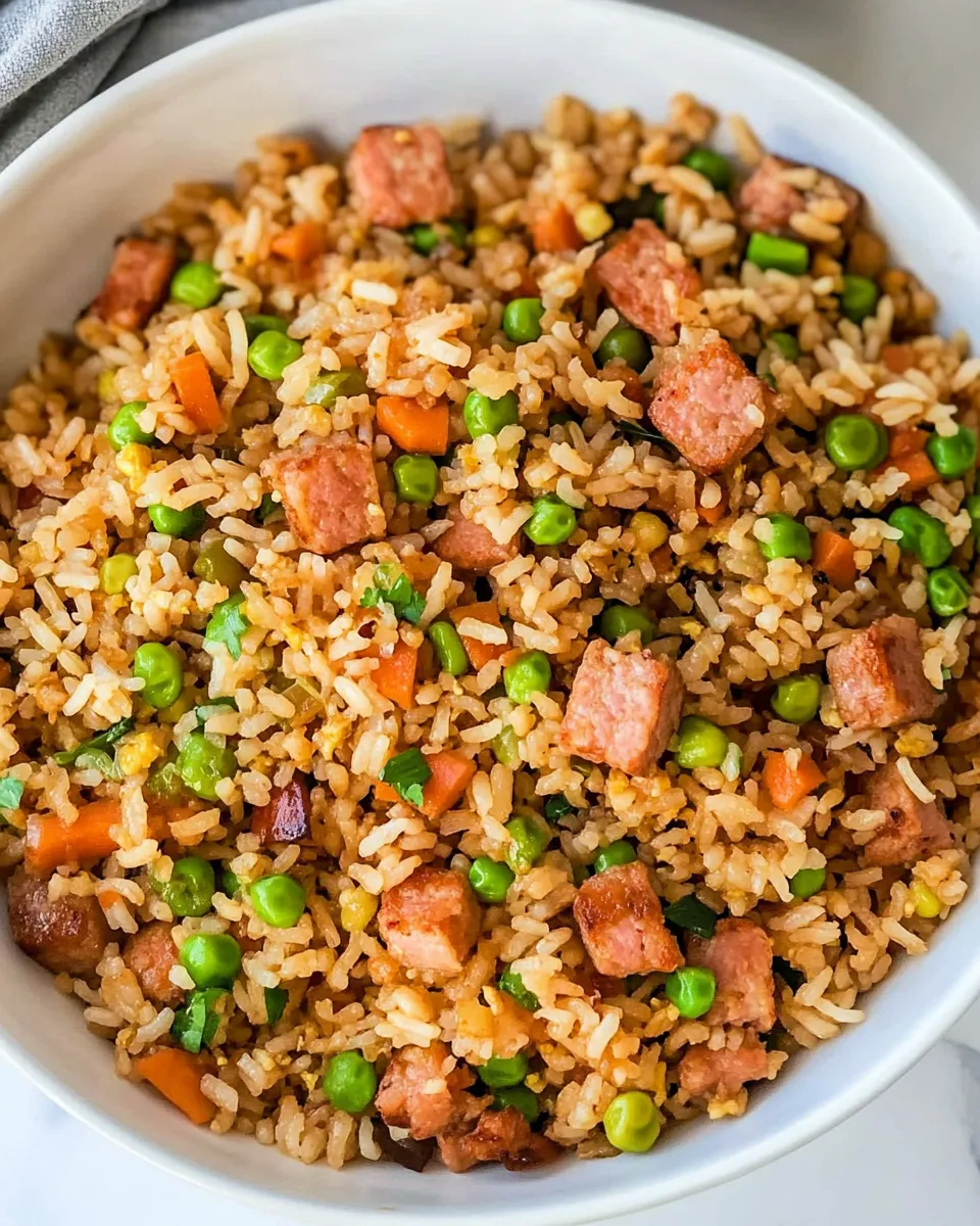 Delicious Spam Fried Rice shot