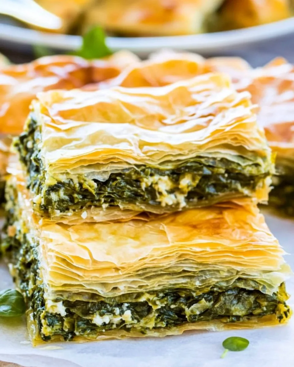 Easy Spanakopita - Traditional Greek Spinach Pie recipe photo