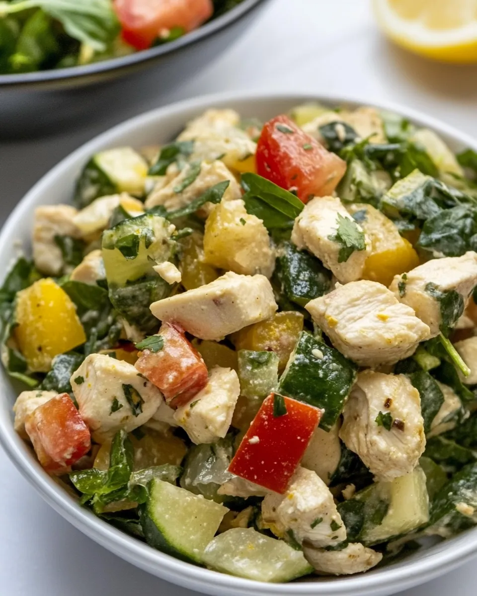 Delicious Spicy Chicken Salad with Ginger and Lemon image