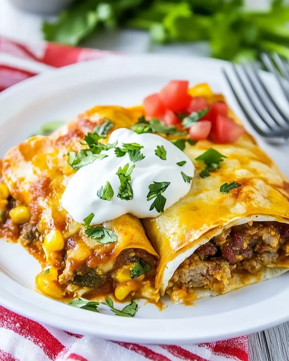 Classic Spicy Sausage Breakfast Enchiladas image