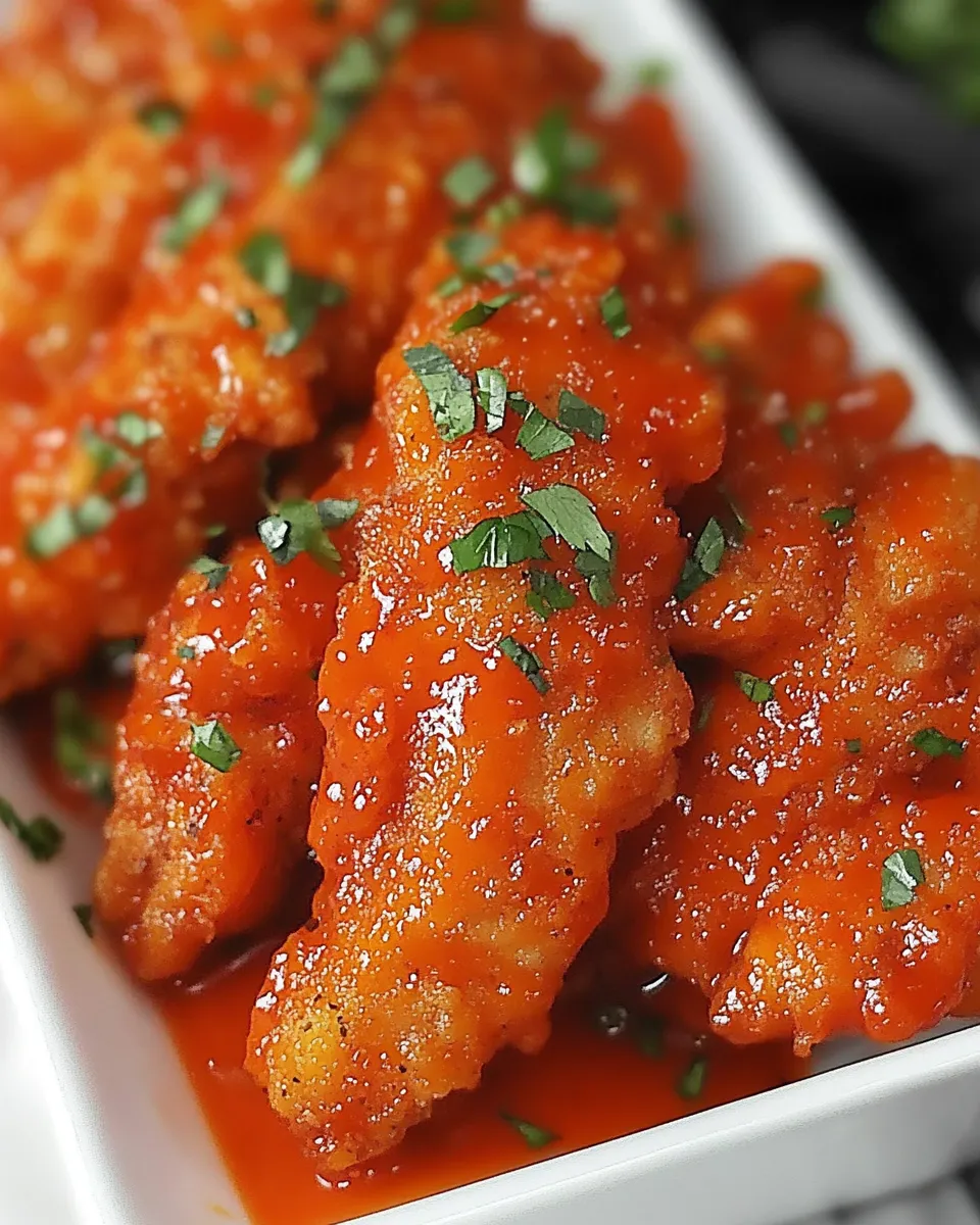 Quick Spicy Sriracha Chicken Fingers image