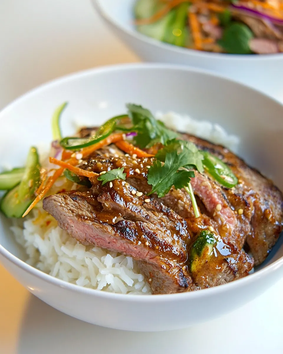 Homemade Spicy Thai Steak photo