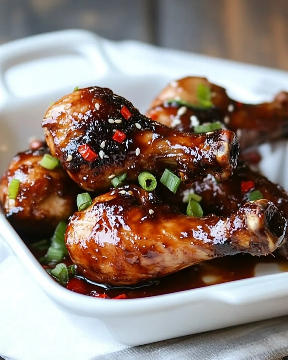 Easy Sticky Chicken Drumsticks recipe photo