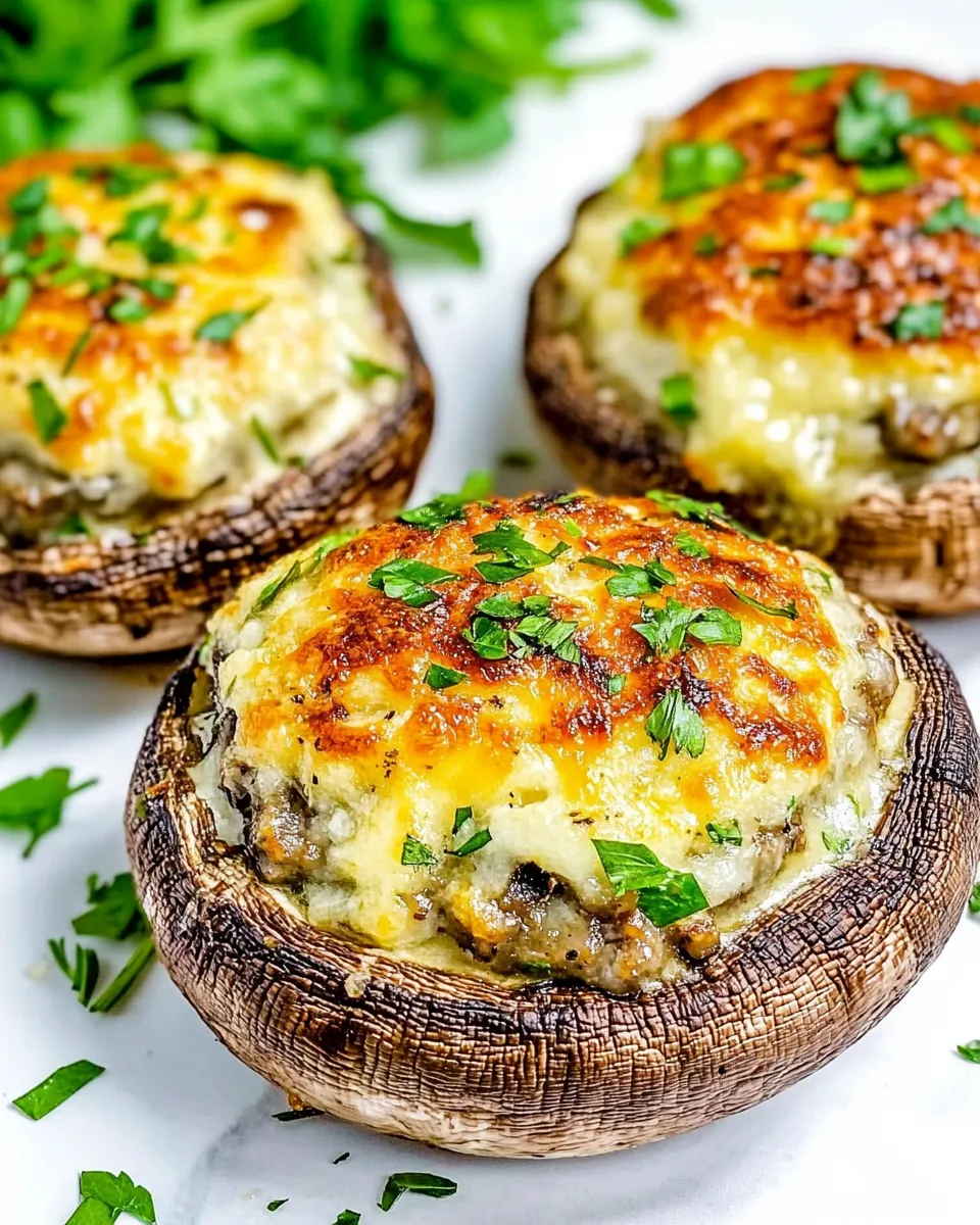 Homemade Stuffed Portobello Mushrooms photo