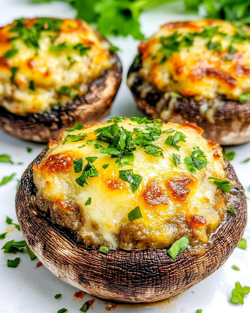 Classic Stuffed Portobello Mushrooms image