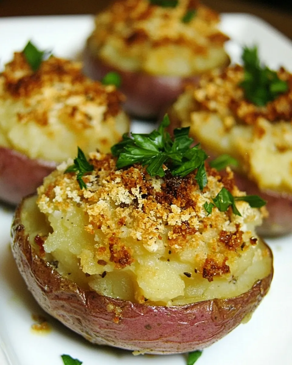 Easy Stuffed Red Bliss Potatoes recipe photo