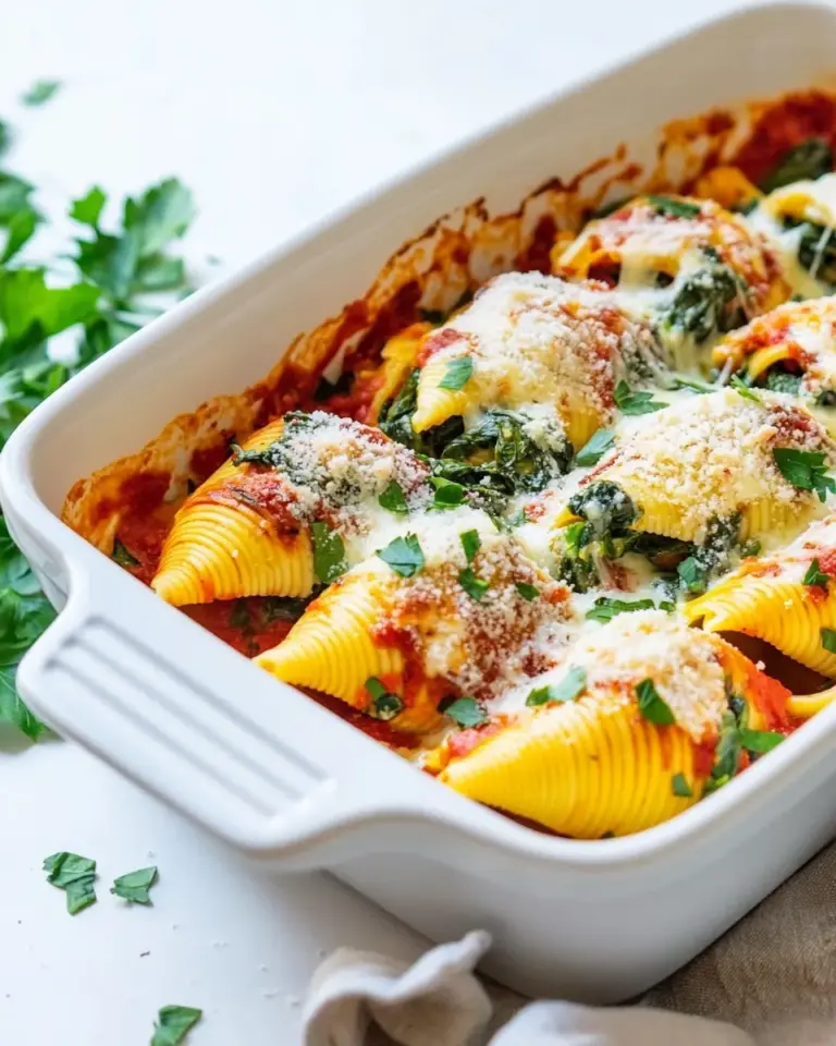 Homemade Stuffed Shells with Spinach photo