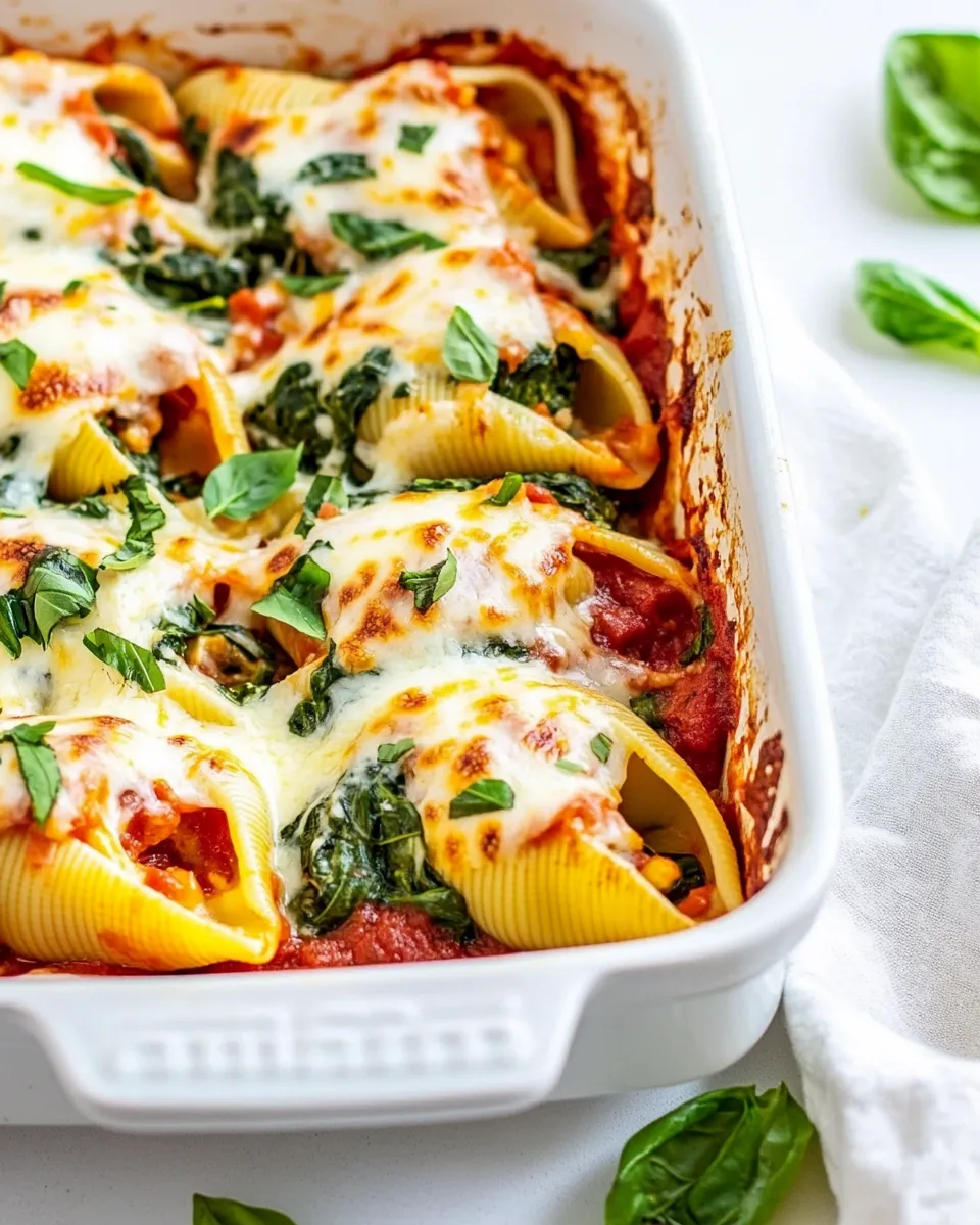 Classic Stuffed Shells with Spinach image