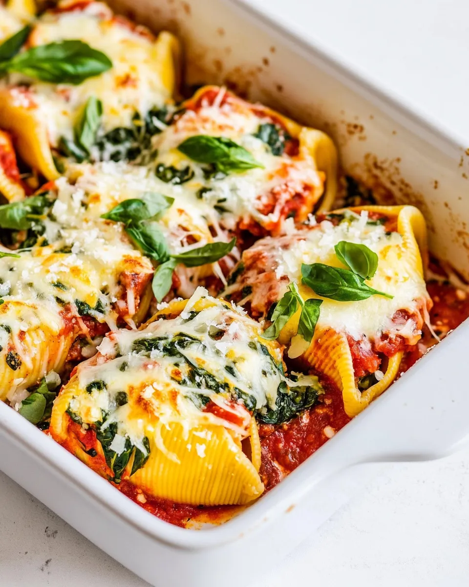 Easy Stuffed Shells with Spinach recipe photo