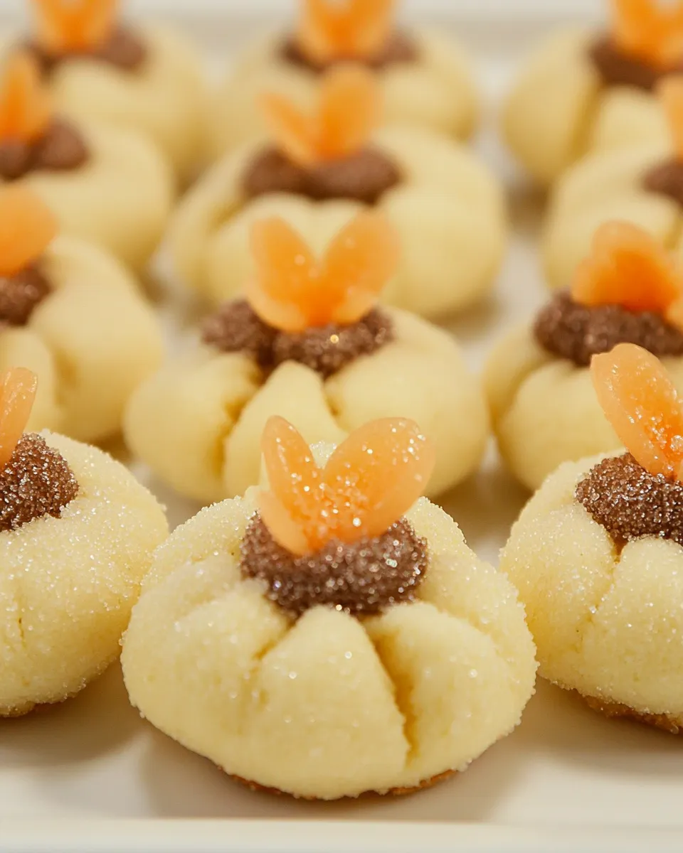 Easy Sugar Cookie Blossoms food shot