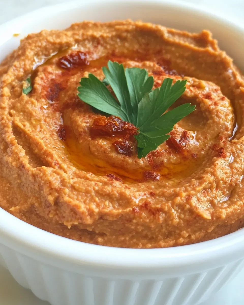Homemade Sun-Dried Tomato Hummus photo