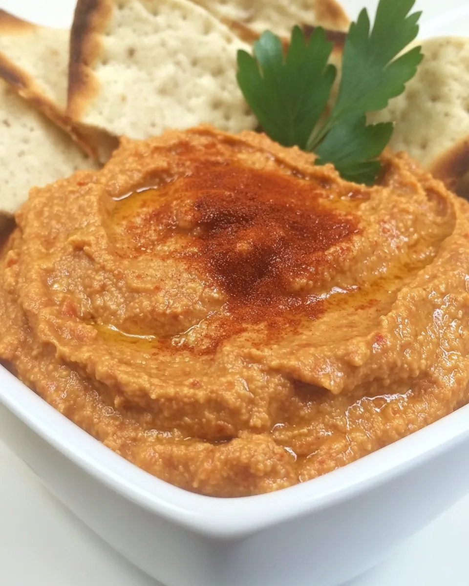 Delicious Sun-Dried Tomato Hummus shot
