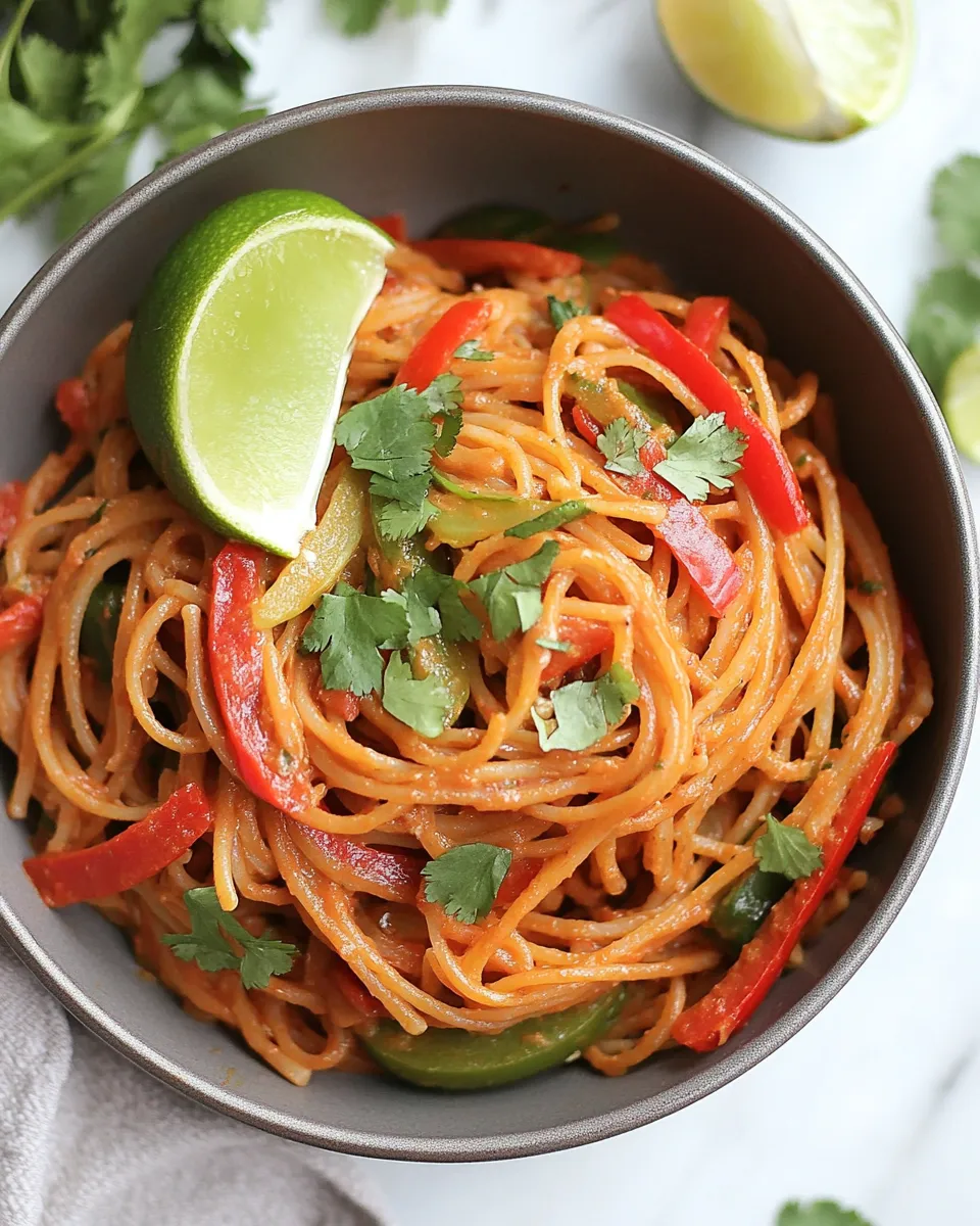 Quick Sunday Suppers: One-Pan Veggie Fajita Pasta recipe photo