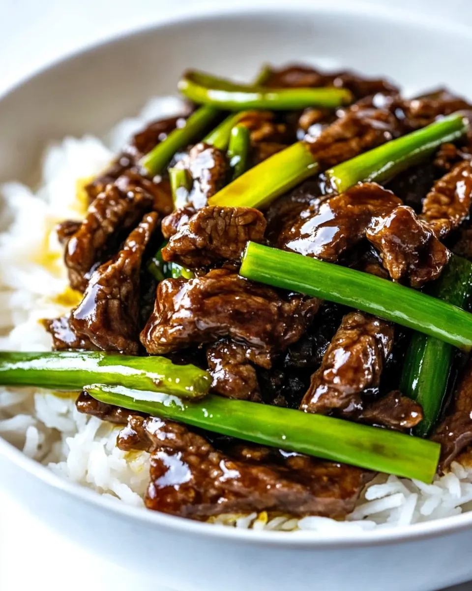 Homemade Super Easy Mongolian Beef Recipe photo