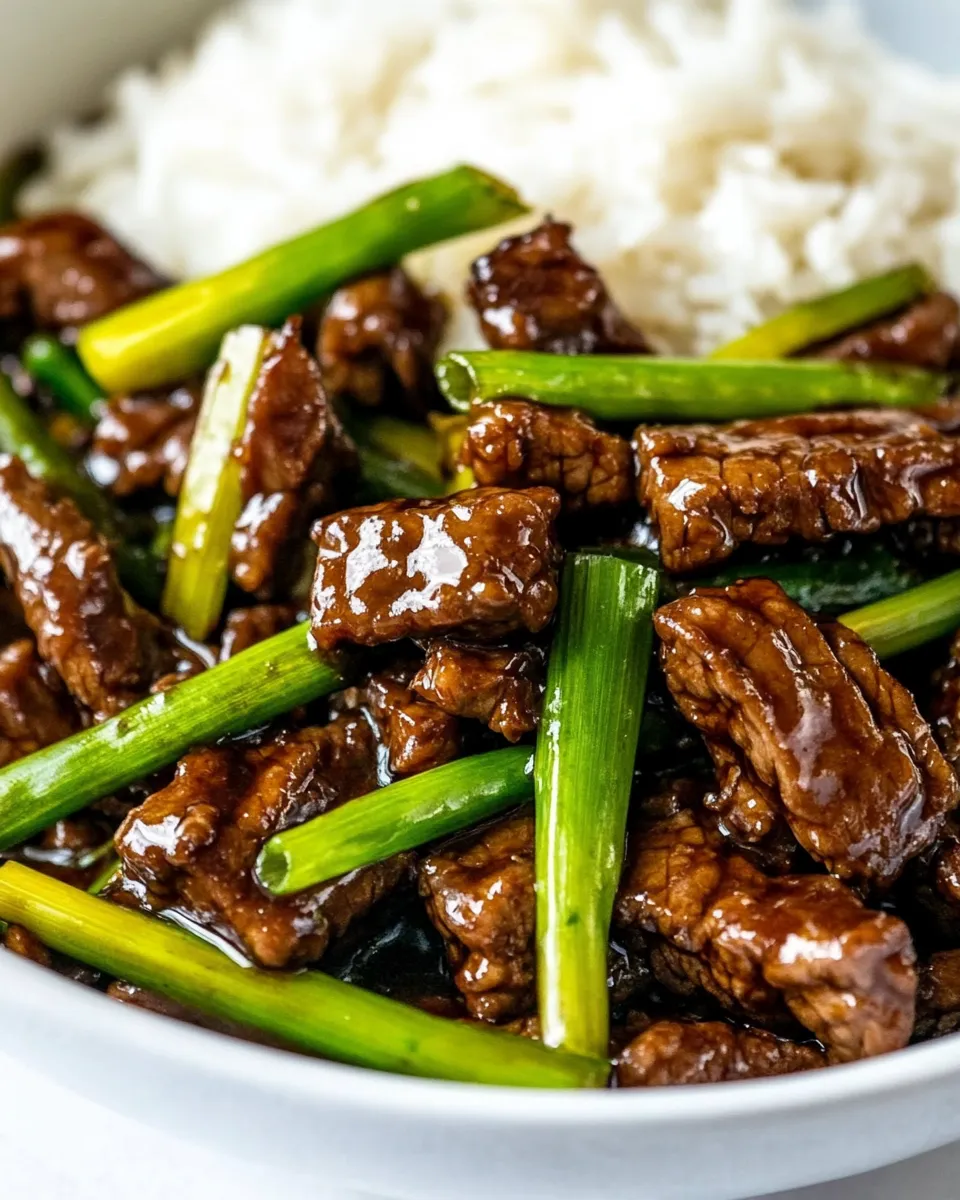 Easy Super Easy Mongolian Beef Recipe shot