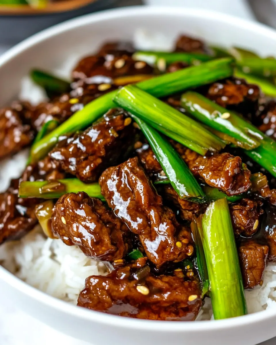 Delicious Super Easy Mongolian Beef Recipe dish photo