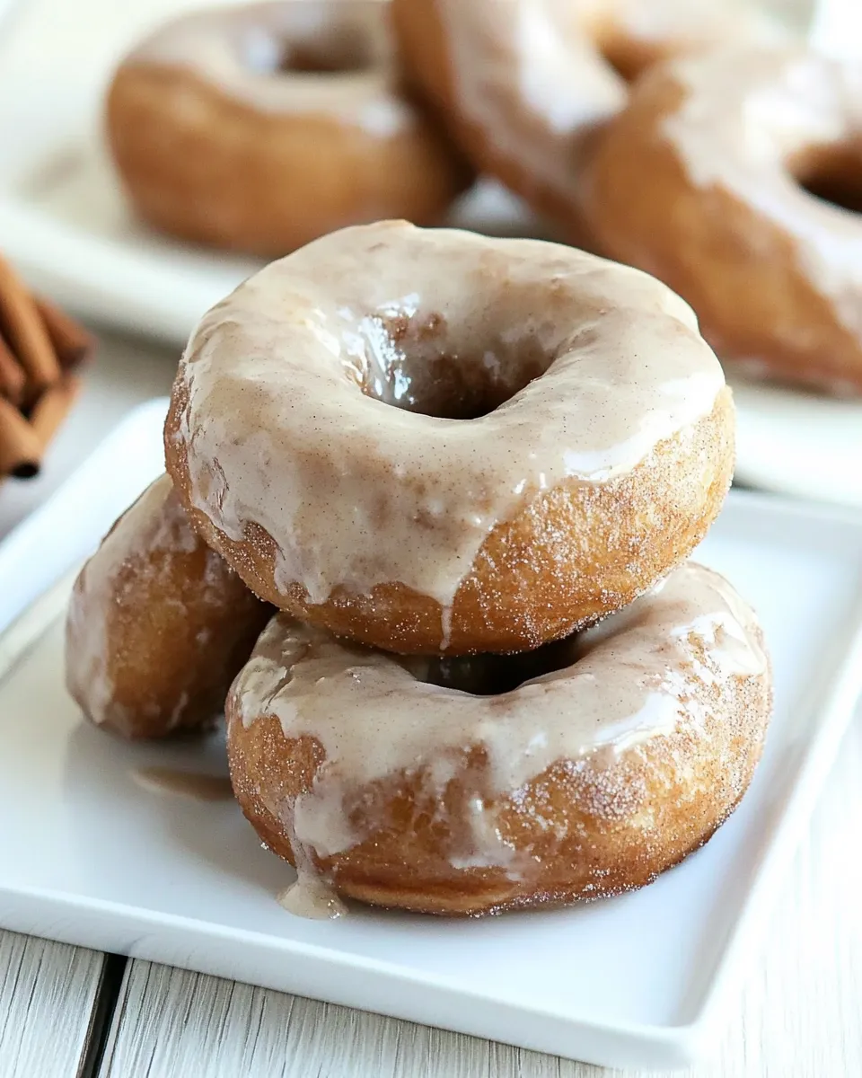 Classic Super Simple Cinnamon Bun Donuts image