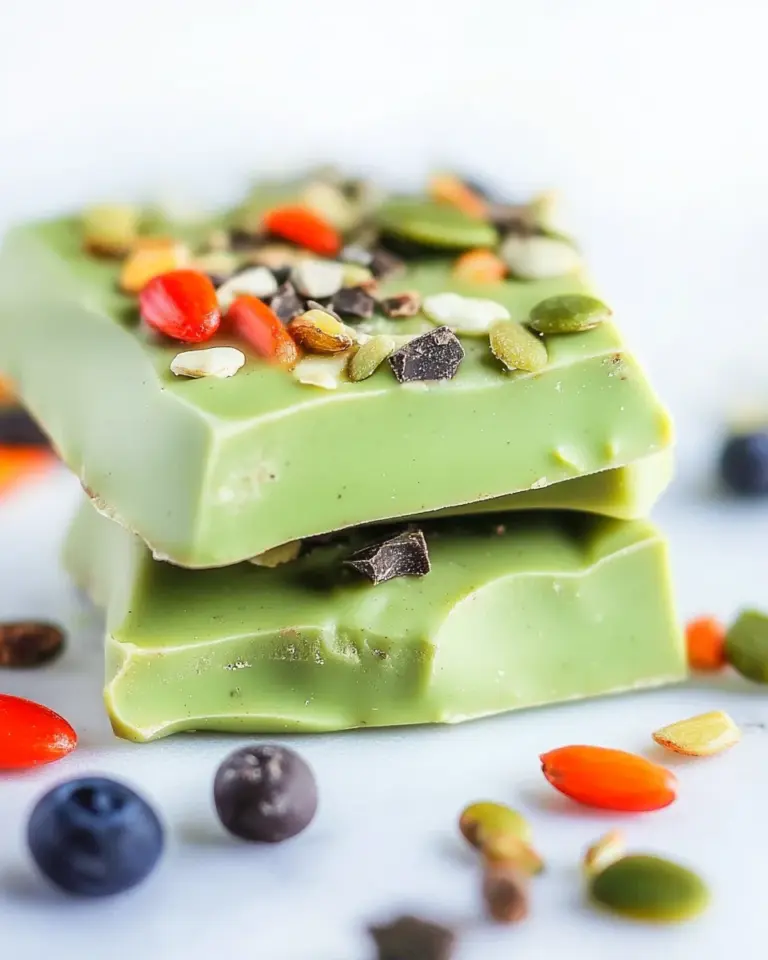 Homemade Superfood Matcha Green Tea Chocolate Bark photo