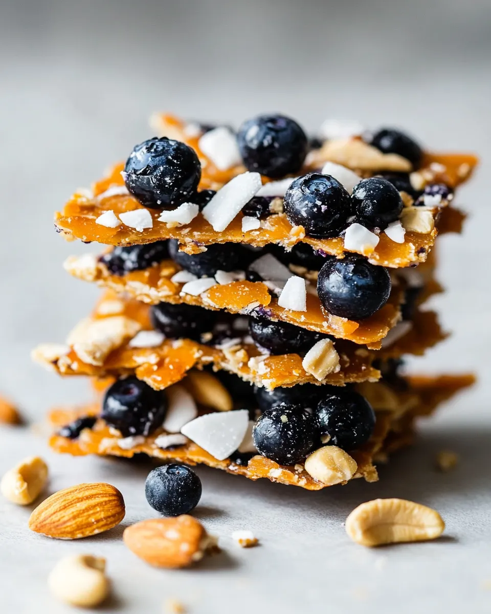 Homemade Sweet Potato Blueberry Coconut Cashew Bark photo