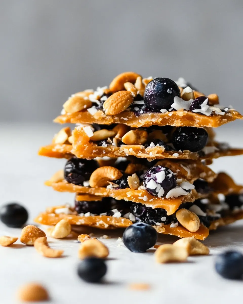 Delicious Sweet Potato Blueberry Coconut Cashew Bark image