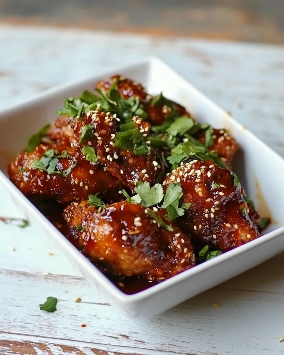 Homemade Sweet and Sour Sticky Thai Boneless Oven Baked Chicken Wings photo