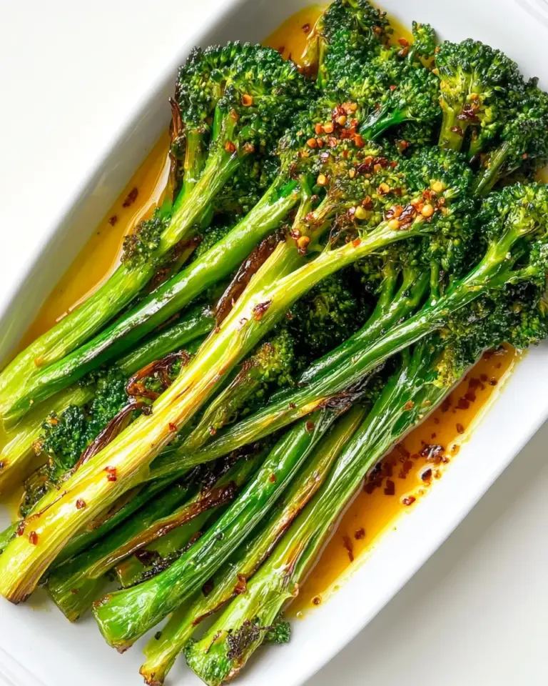 Homemade Sweet and Spicy Roasted Broccolini photo