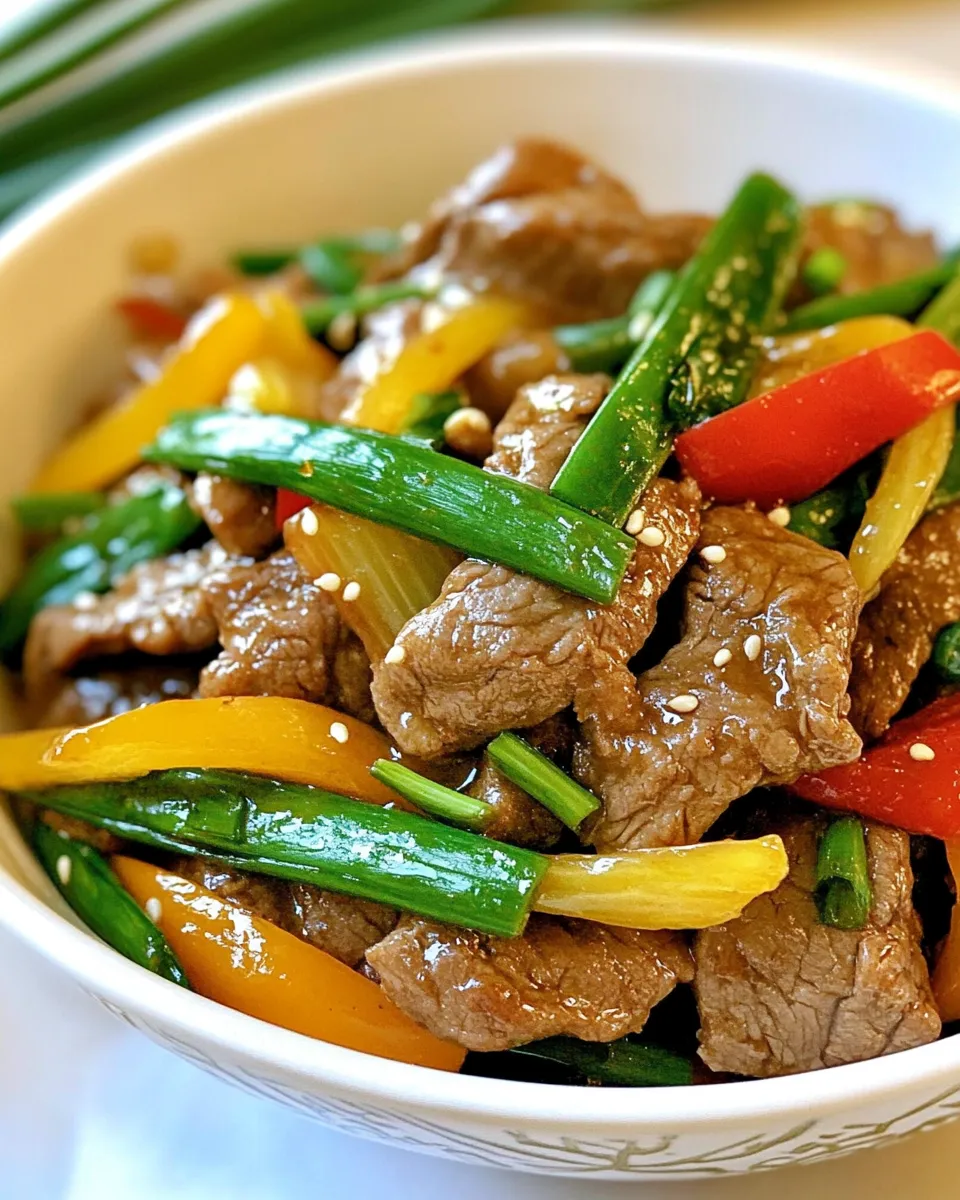 Delicious Szechuan Orange Ginger Beef shot