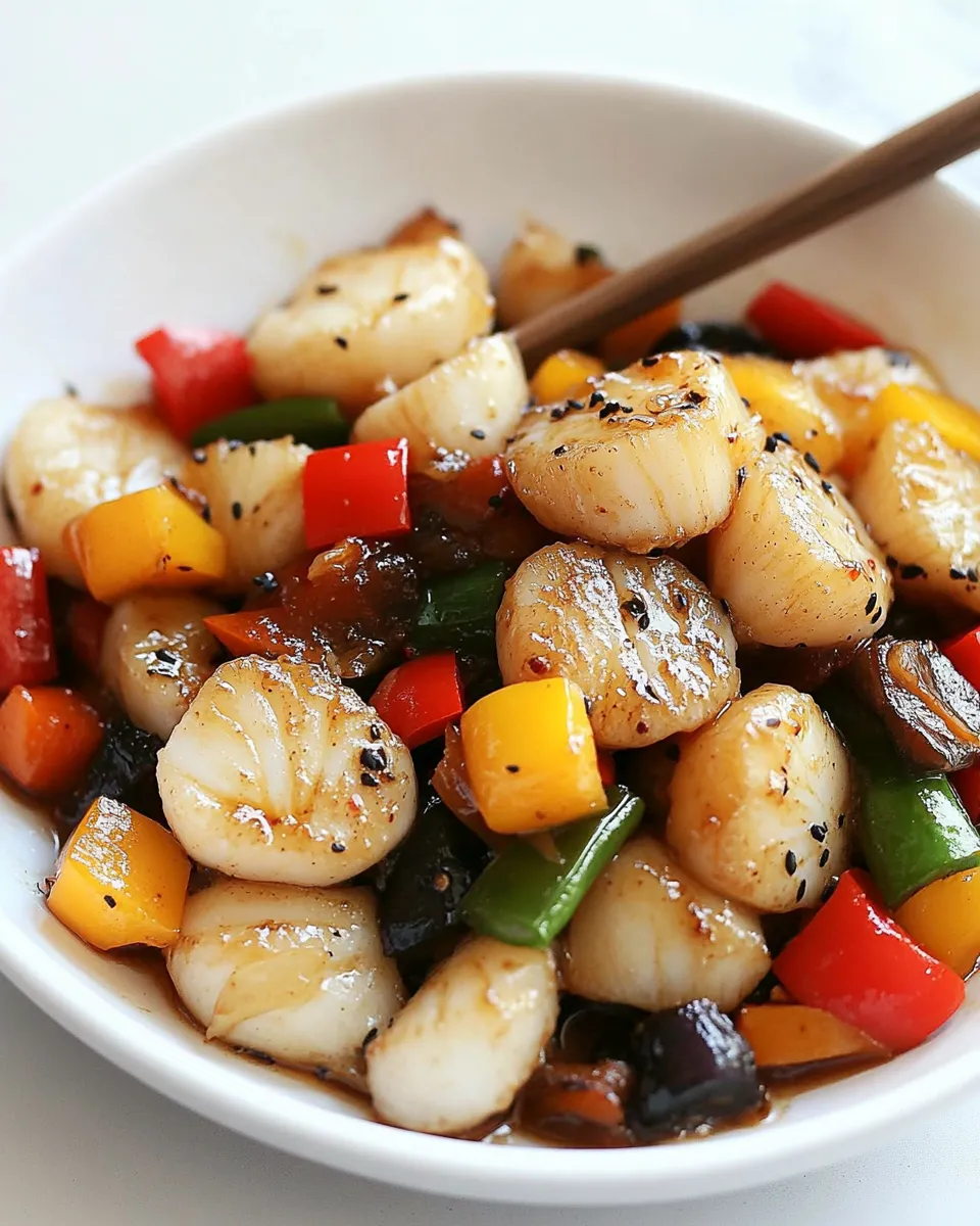 Homemade Szechuan Scallops photo