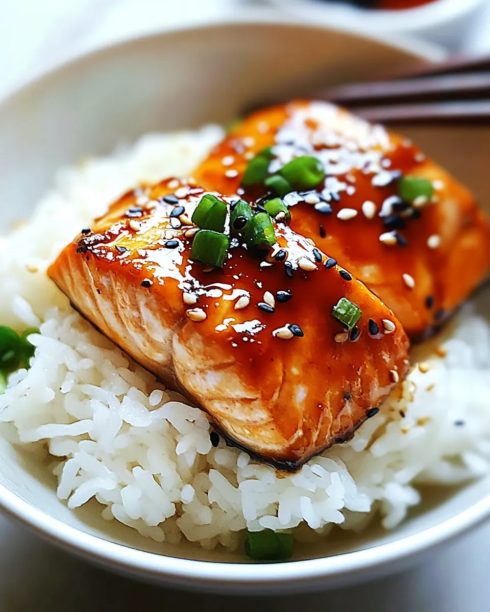 Savory Teriyaki Salmon shot