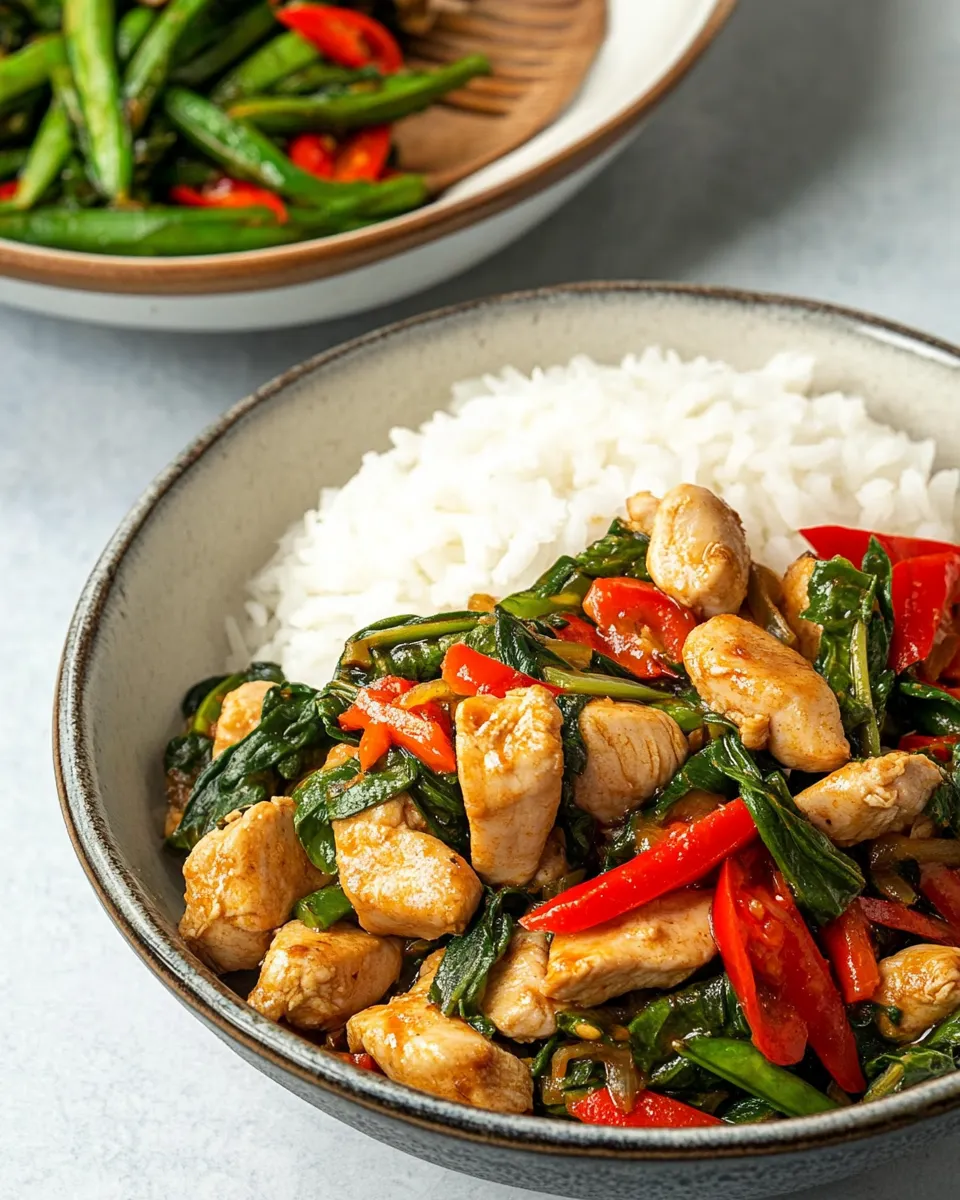 Homemade Thai Basil Chicken Recipe photo