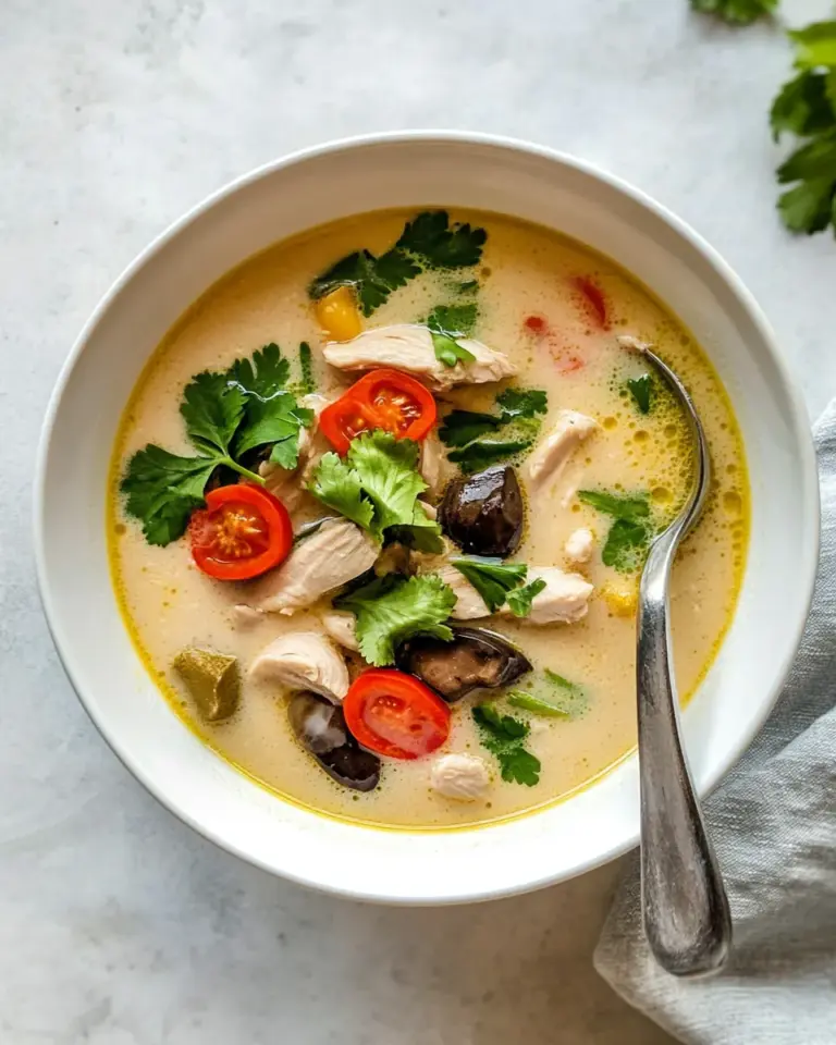 Homemade Thai Coconut Chicken Soup (Tom Kha Gai) photo