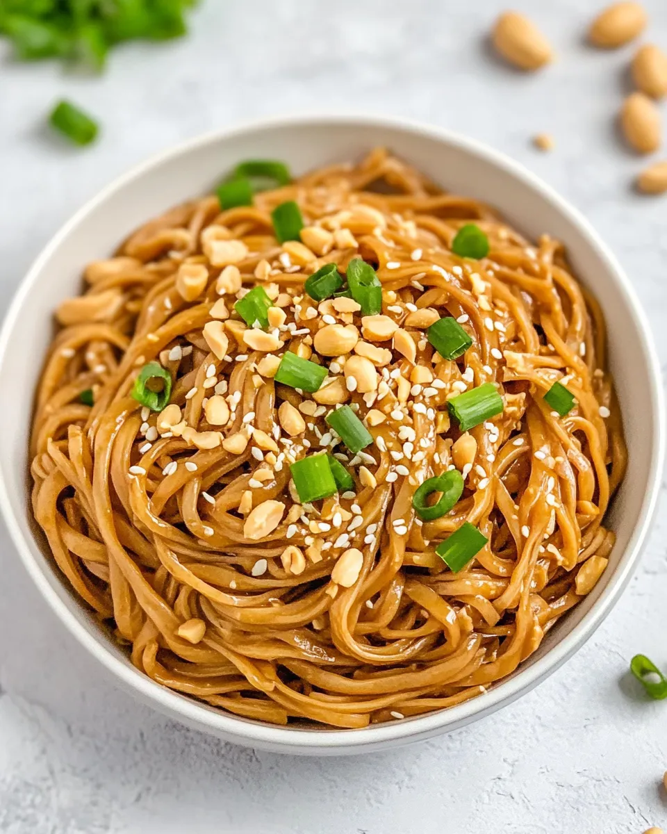 Delicious Thai Peanut Sesame Noodles image