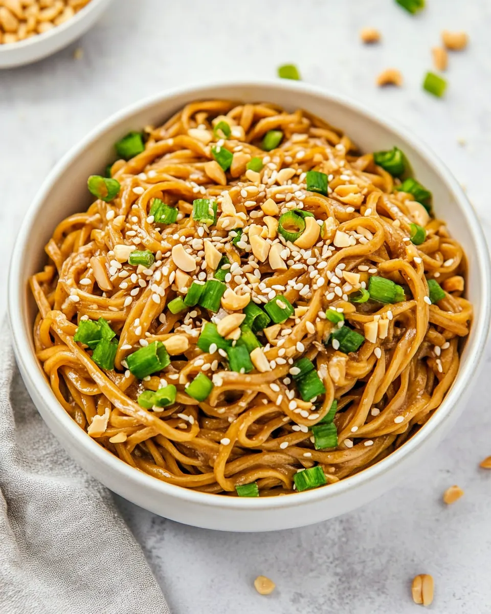 Quick Thai Peanut Sesame Noodles dish photo