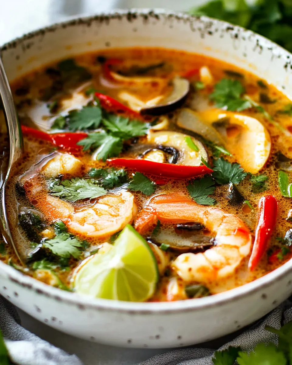 Delicious Thai Tom Yum Soup Recipe image