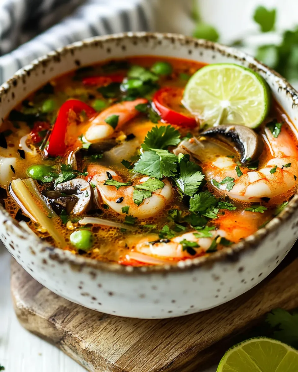 Classic Thai Tom Yum Soup Recipe dish photo