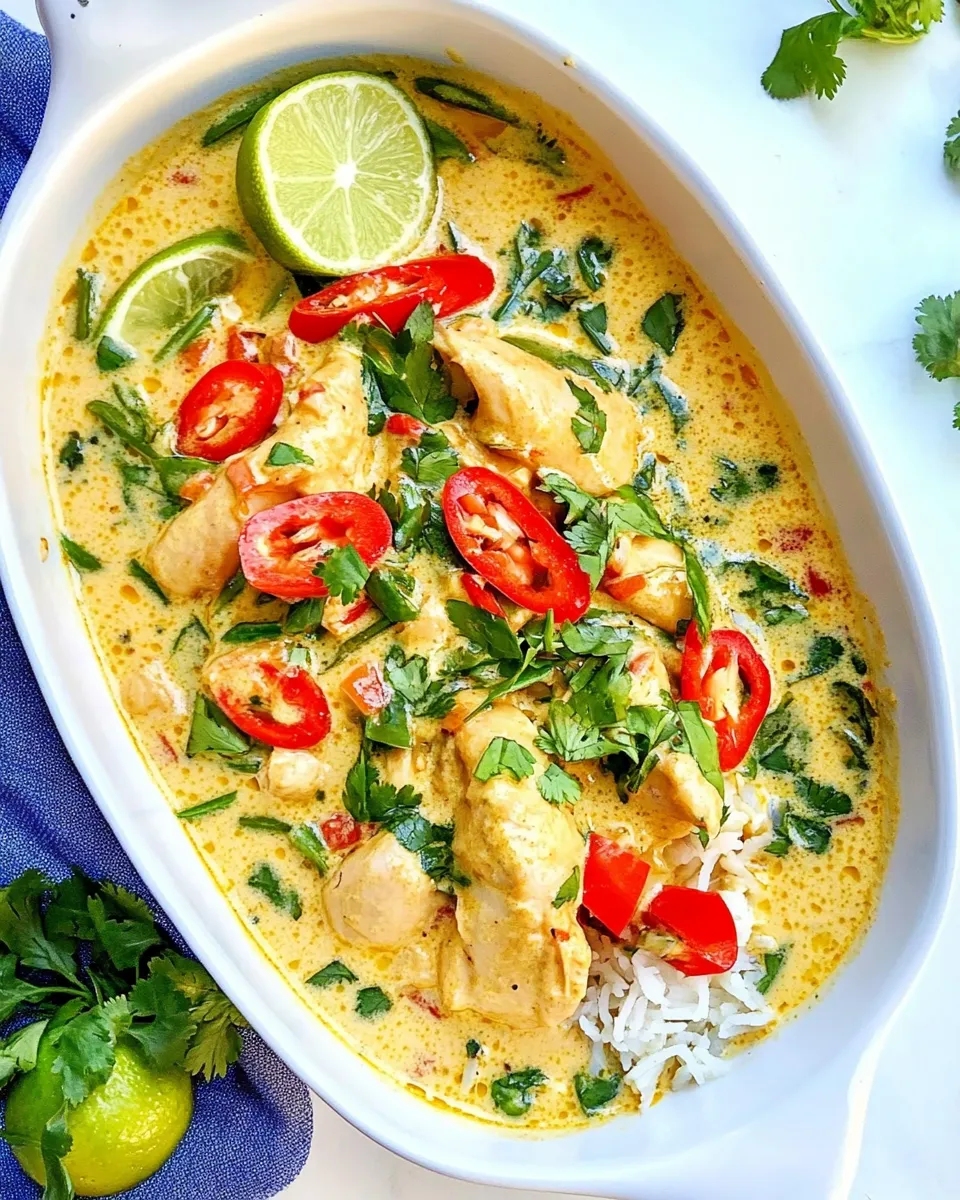 Homemade Thai Yellow Curry Chicken recipe photo