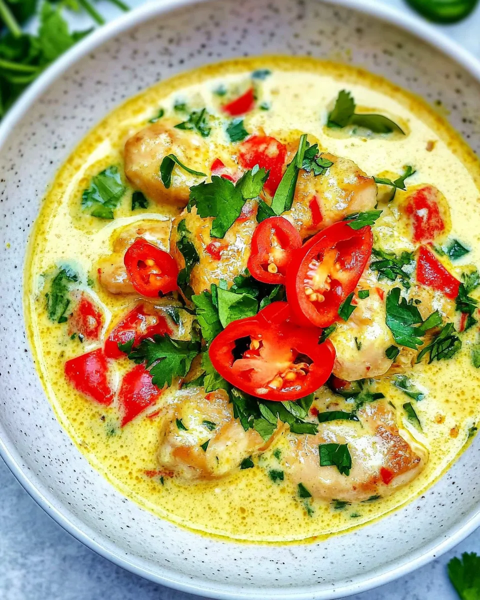 Delicious Thai Yellow Curry Chicken dish photo