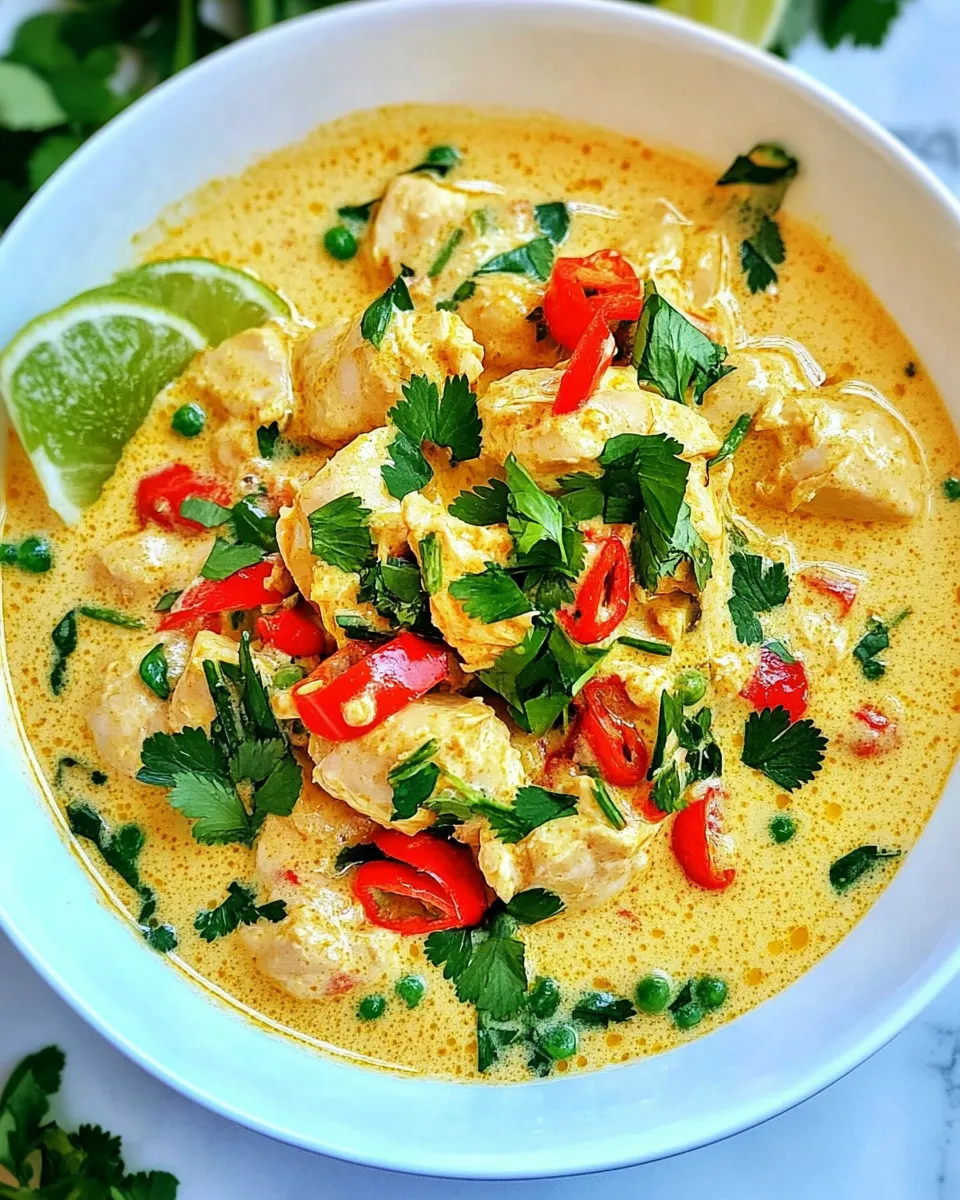 Best Thai Yellow Curry Chicken food shot