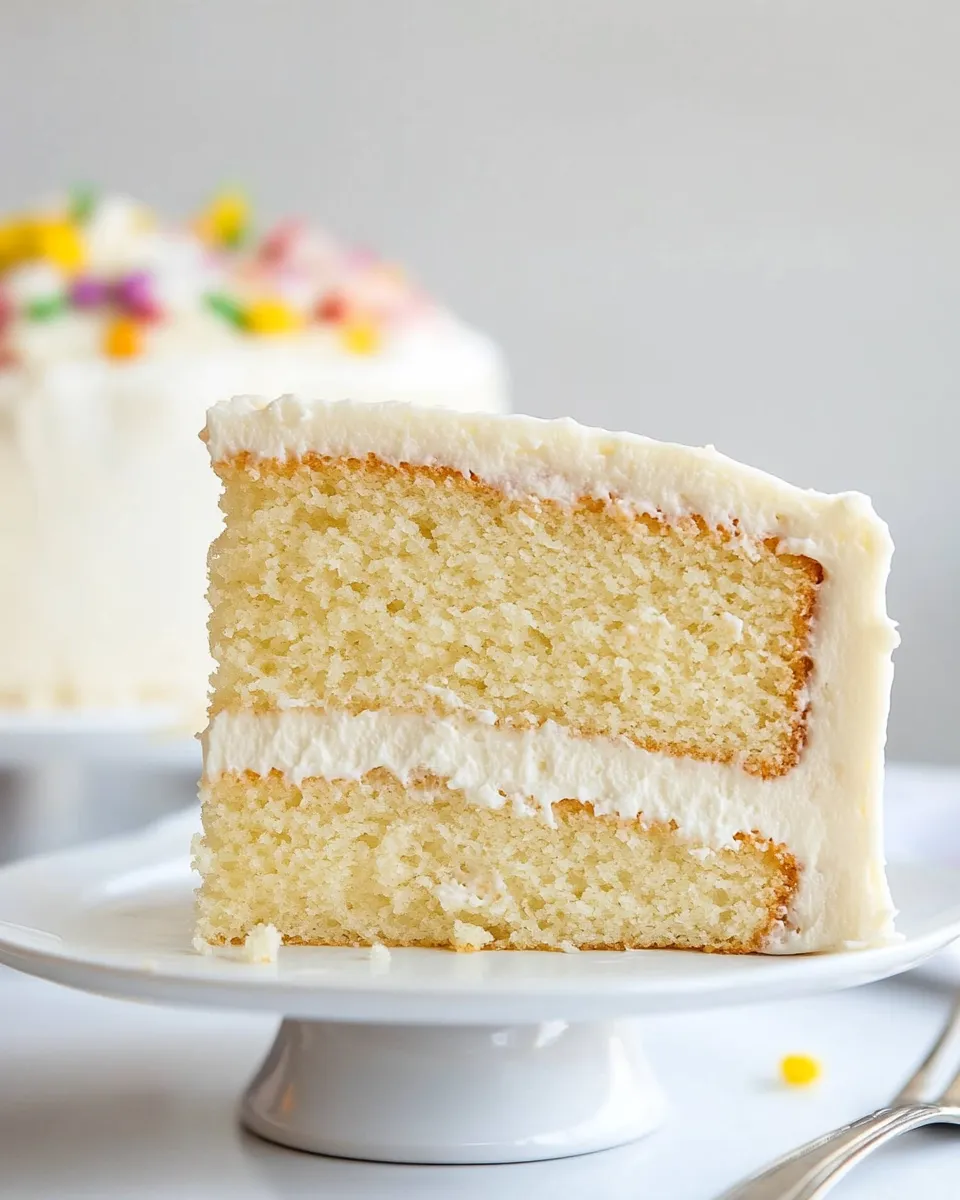 Homemade The Absolute Best White Cake photo