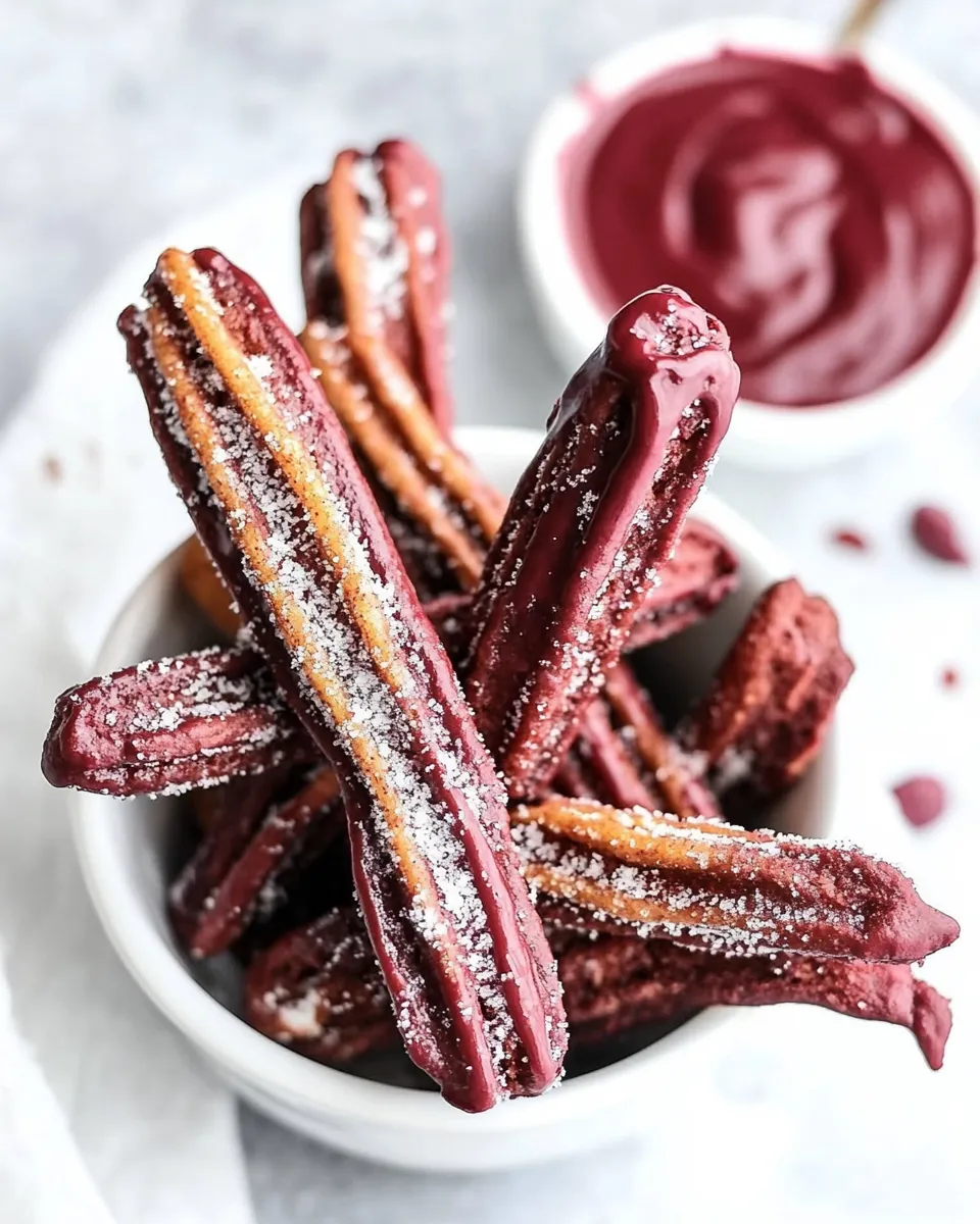 Quick The Best Red Velvet Churros (Baked) ! dish photo