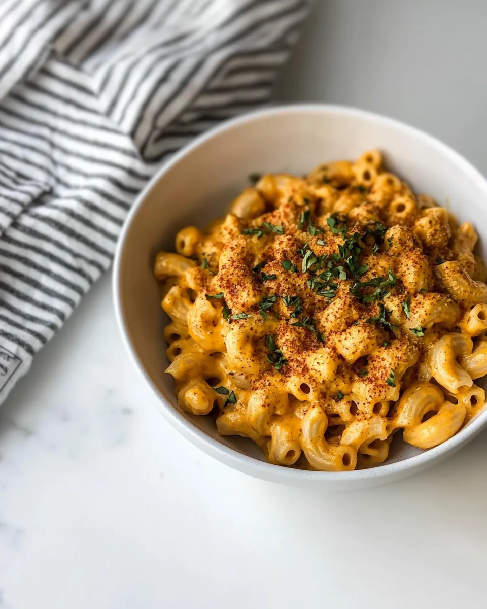 Delicious The Best Vegan Mac and Cheese shot