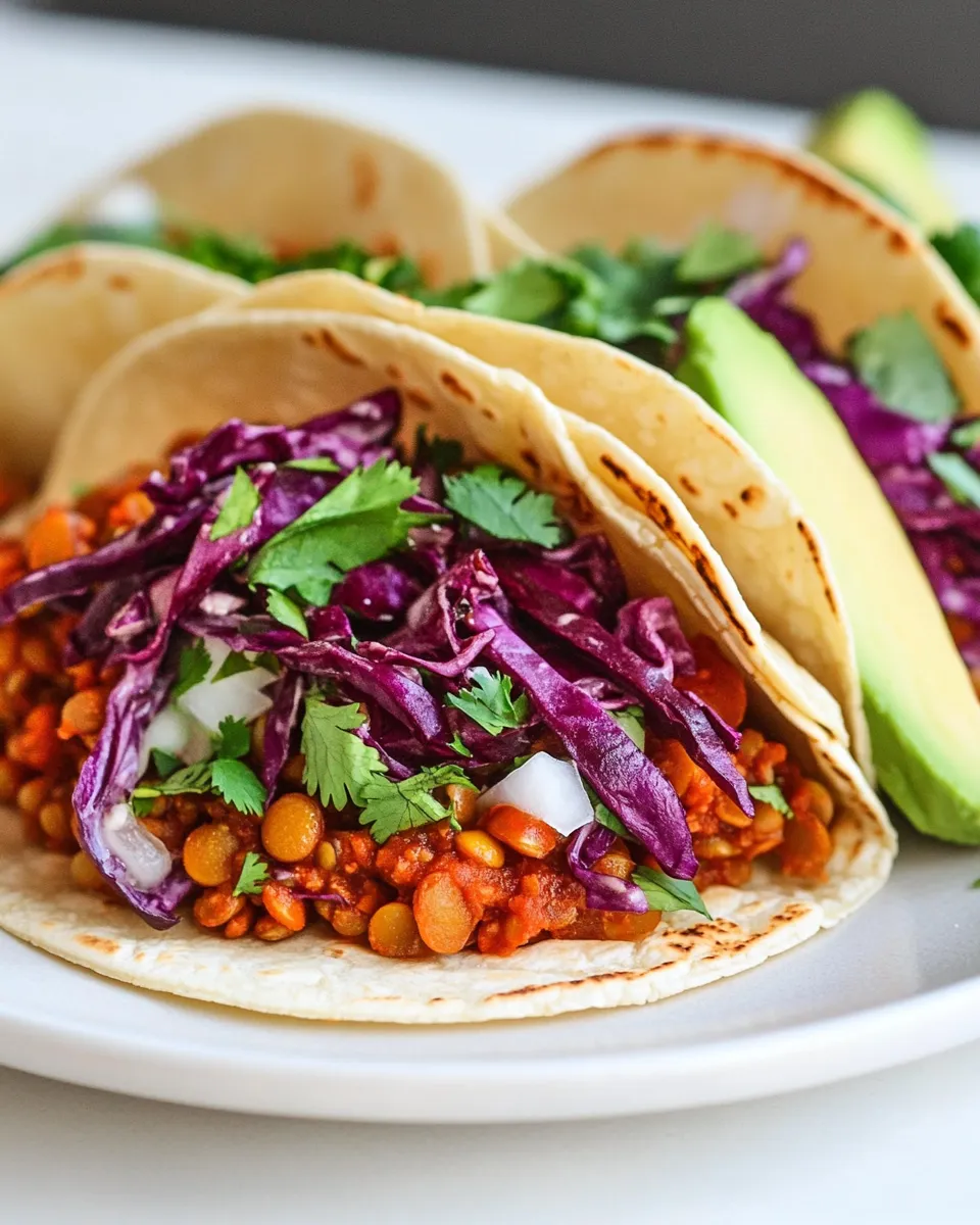 Delicious The Easiest Lentil Tacos image