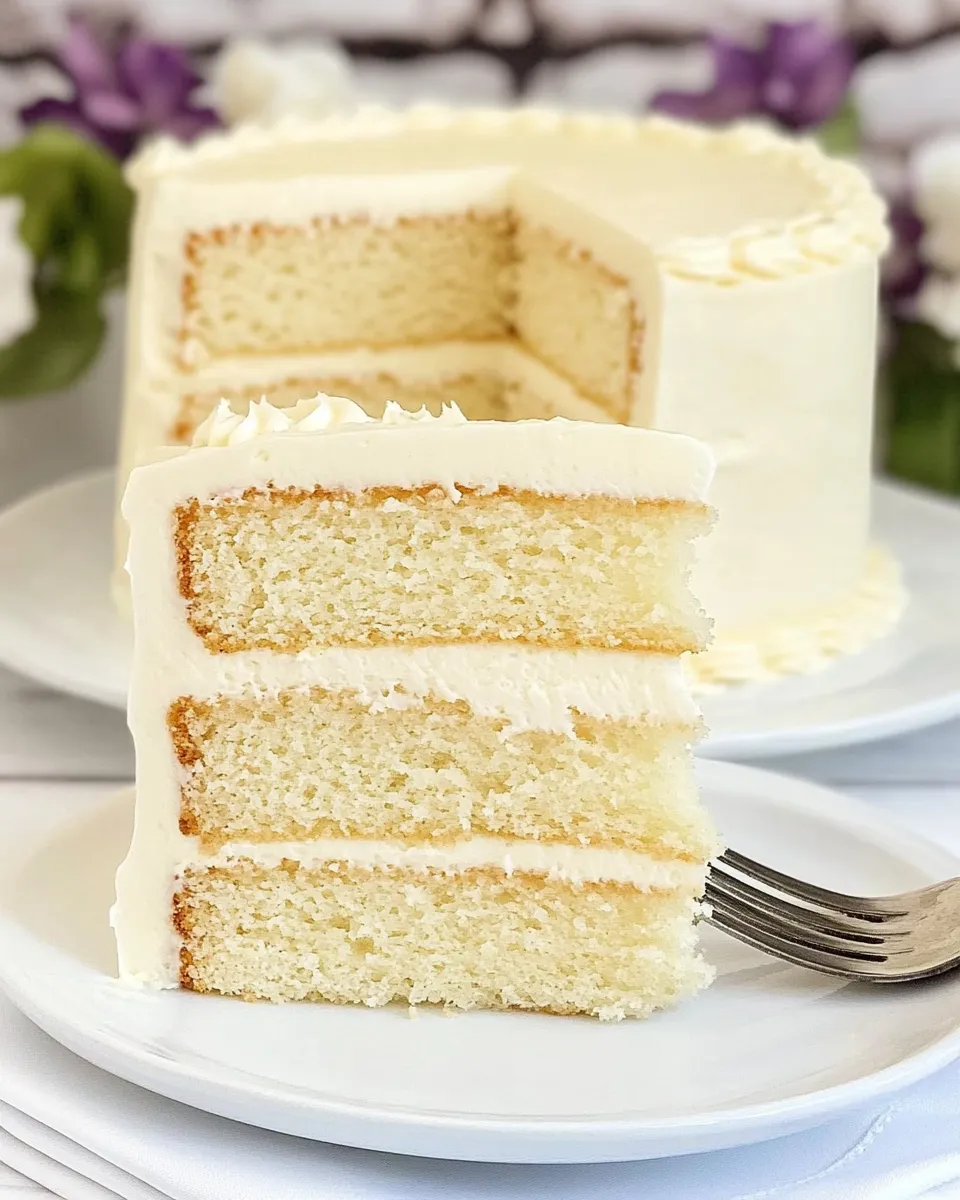 Classic The Perfect White Birthday Cake Recipe image