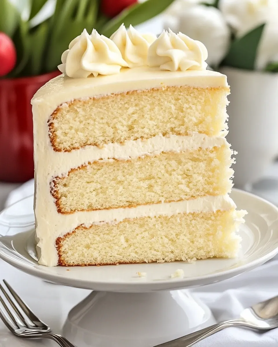Delicious The Perfect White Birthday Cake Recipe dish photo